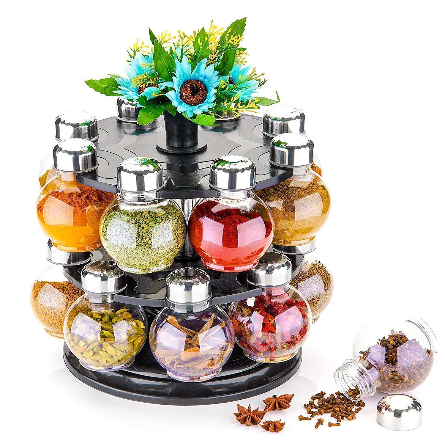 16 in 1 Plastic Big Revolving Spice Rack