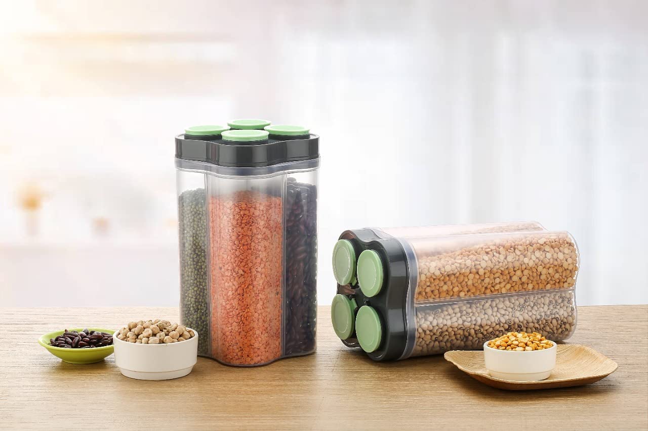 Food Storage 4 Section Container Jar