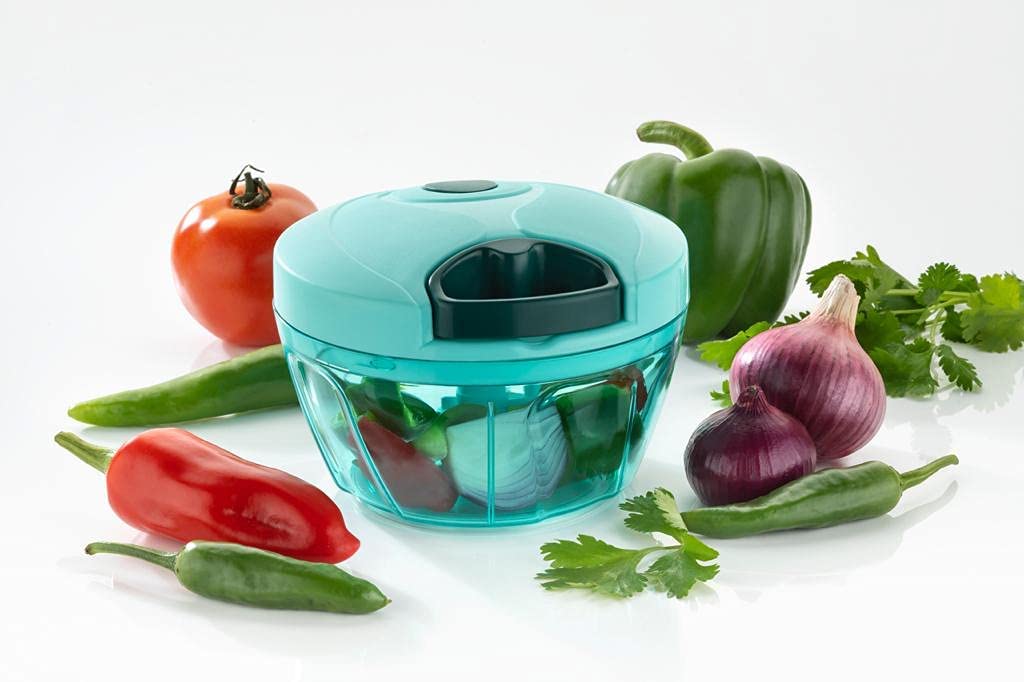 Plastic 450 ml Compact Vegetable Chopper with 3 Blades